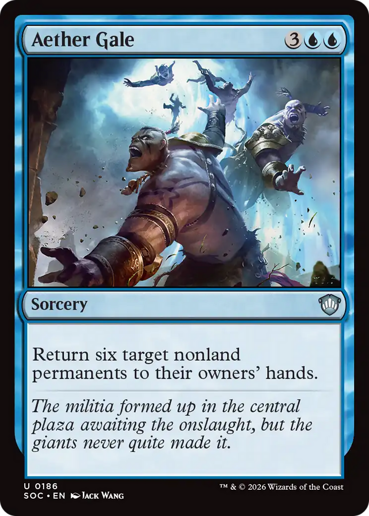 Aether Gale [Secrets of Strixhaven Commander] [Foil]