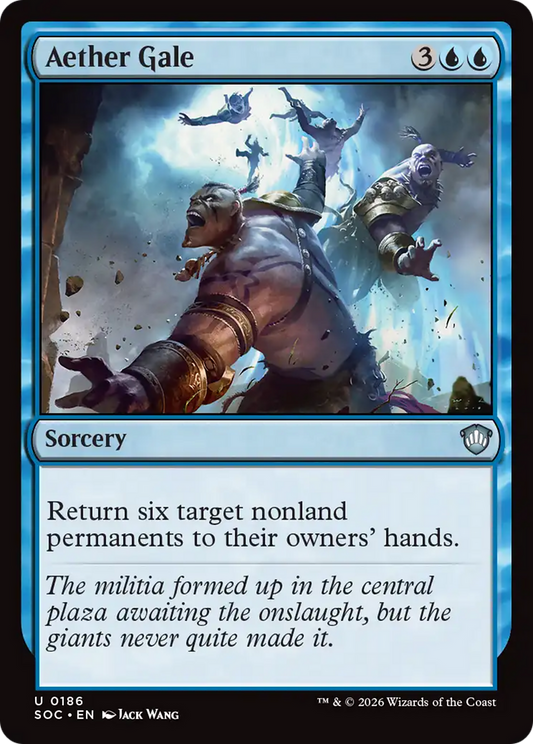 Aether Gale [Secrets of Strixhaven Commander] [Foil]