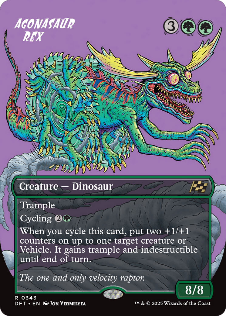 Agonasaur Rex (Borderless) [Aetherdrift] [Foil]