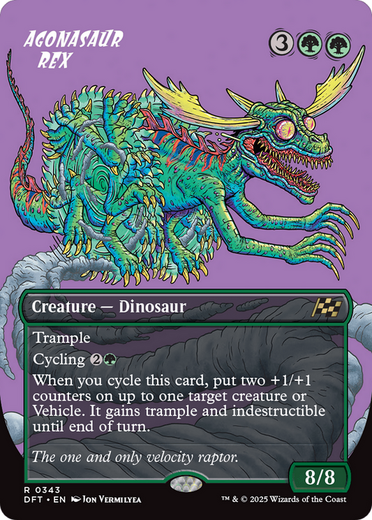 Agonasaur Rex (Borderless) [Aetherdrift] [Foil]