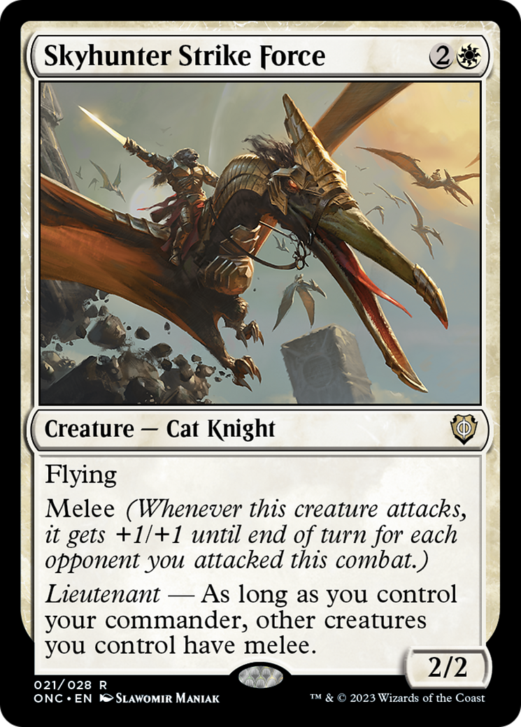 Skyhunter Strike Force [Phyrexia: All Will Be One Commander] [Foil]