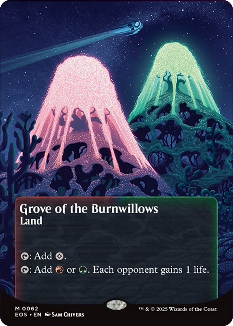Grove of the Burnwillows (0062) (Borderless) [Edge of Eternities: Stellar Sights] [Foil]