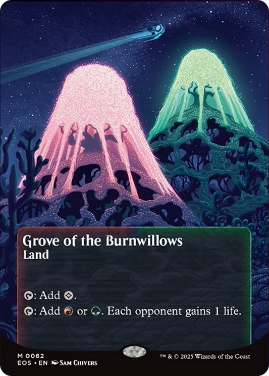 Grove of the Burnwillows (0062) (Borderless) [Edge of Eternities: Stellar Sights] [Foil]
