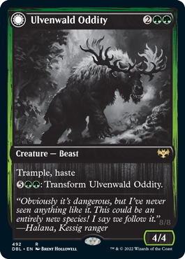 Ulvenwald Oddity // Ulvenwald Behemoth [Innistrad: Double Feature] [Foil]