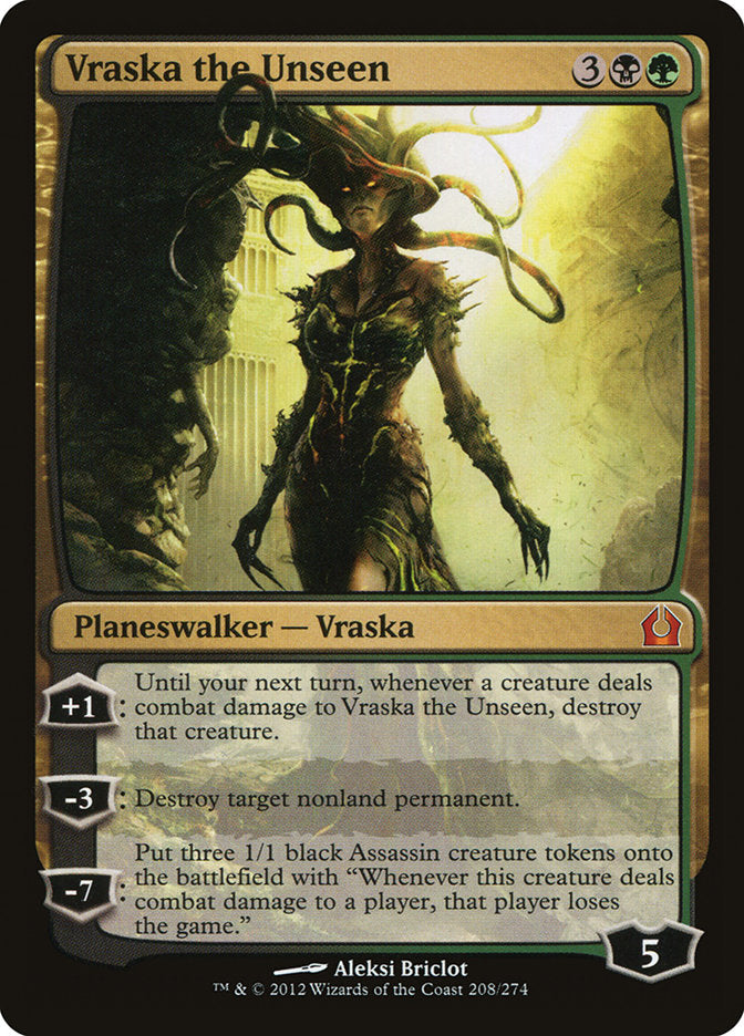 Vraska the Unseen [Return to Ravnica] [Foil]