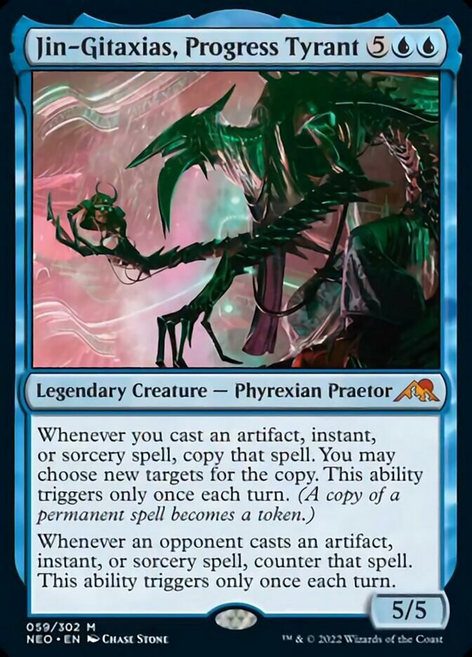 Jin-Gitaxias, Progress Tyrant [Kamigawa: Neon Dynasty] [Foil]