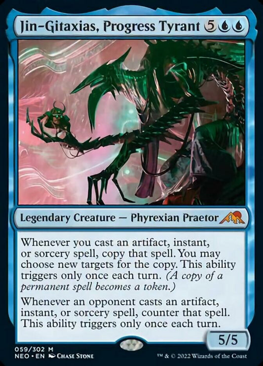 Jin-Gitaxias, Progress Tyrant [Kamigawa: Neon Dynasty] [Foil]