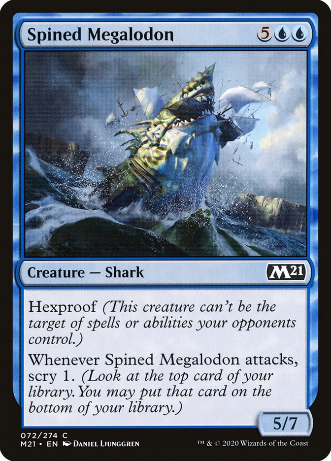 Spined Megalodon [Core Set 2021] [Foil]