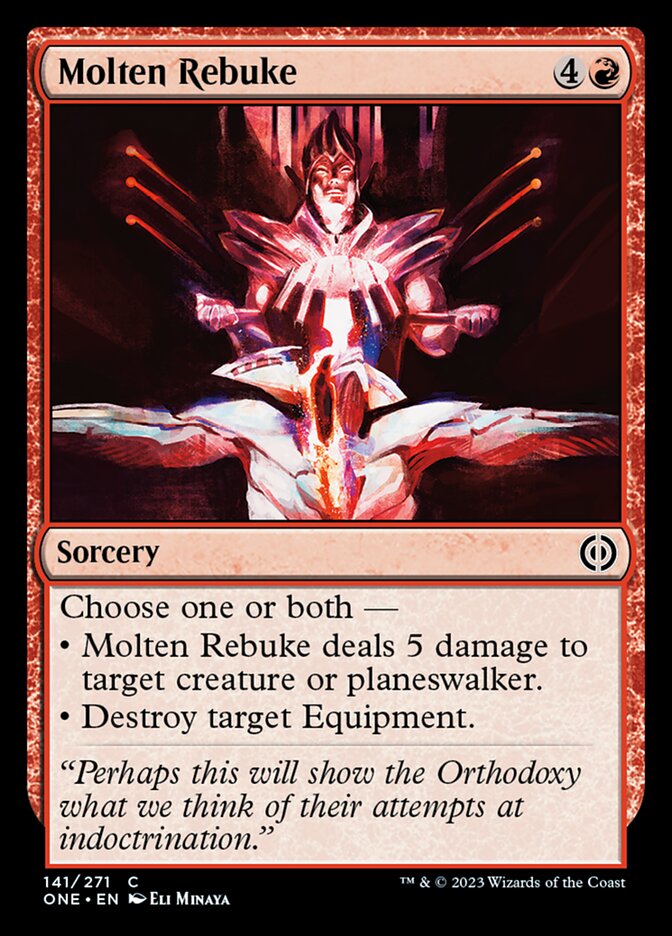 Molten Rebuke [Phyrexia: All Will Be One] [Foil]