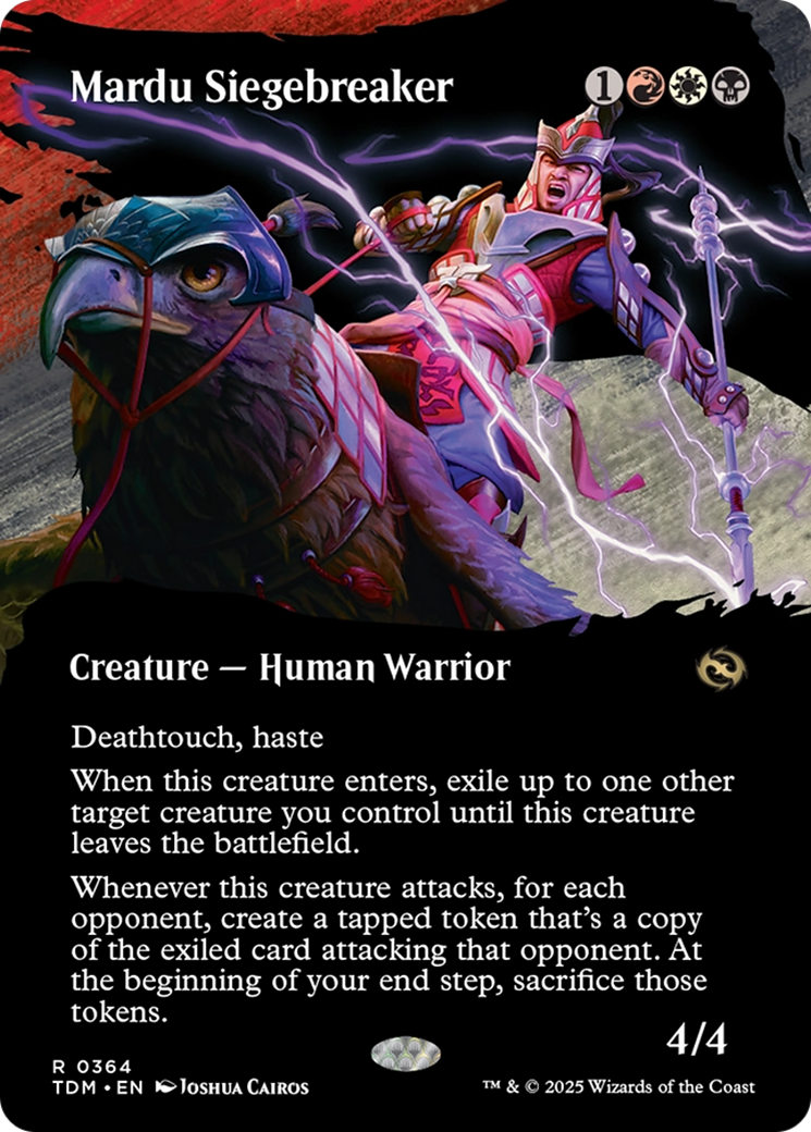 Mardu Siegebreaker (Borderless) [Tarkir: Dragonstorm] [Foil]