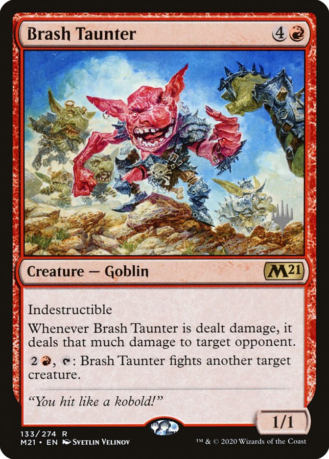Brash Taunter (Promo Pack) [Core Set 2021 Promos] [Foil]