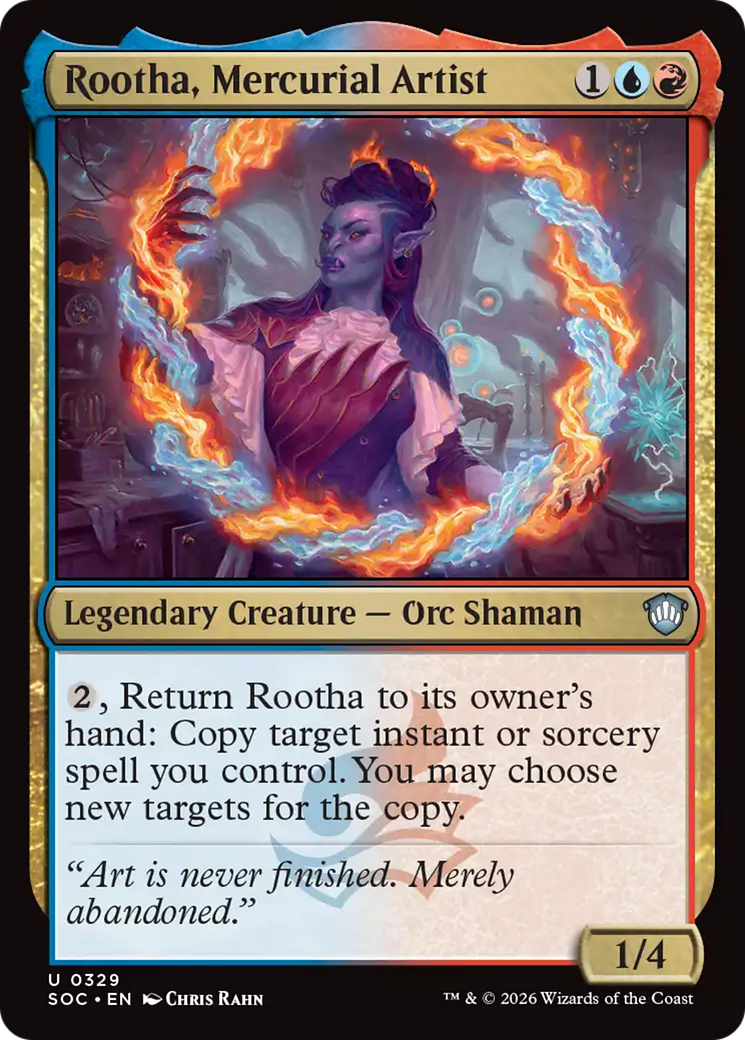 Rootha, Mercurial Artist [Secrets of Strixhaven Commander] [Foil]