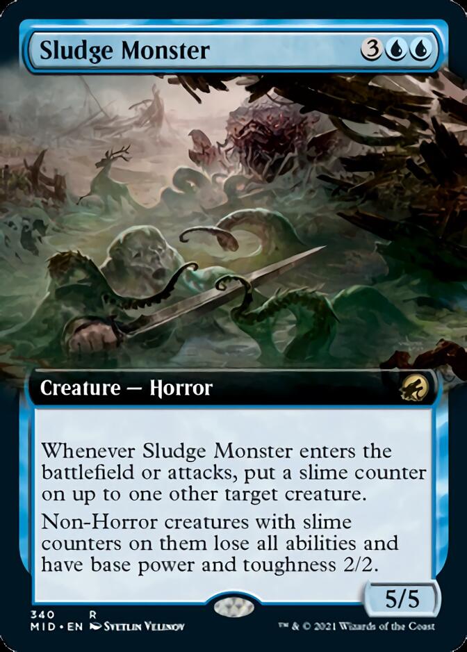 Sludge Monster (Extended Art) [Innistrad: Midnight Hunt] [Foil]