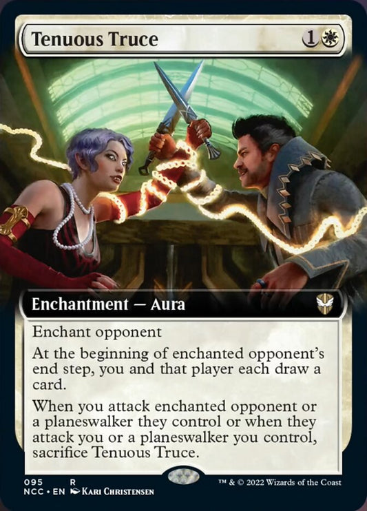 Tenuous Truce (Extended Art) [Streets of New Capenna Commander] [Foil]
