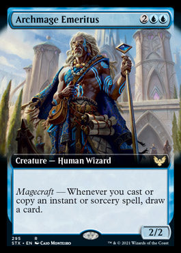 Archmage Emeritus (Extended Art) [Strixhaven: School of Mages] [Foil]