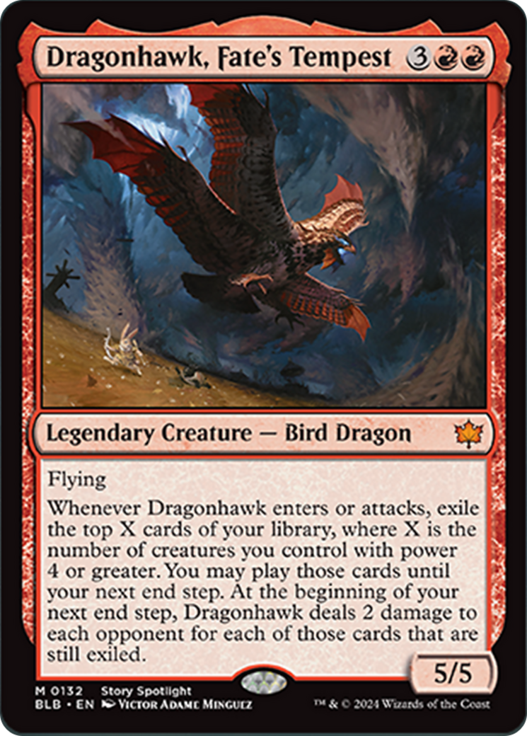 Dragonhawk, Fate's Tempest [Bloomburrow] [Foil]