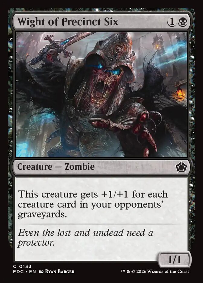 Wight of Precinct Six [Foundations Commander]