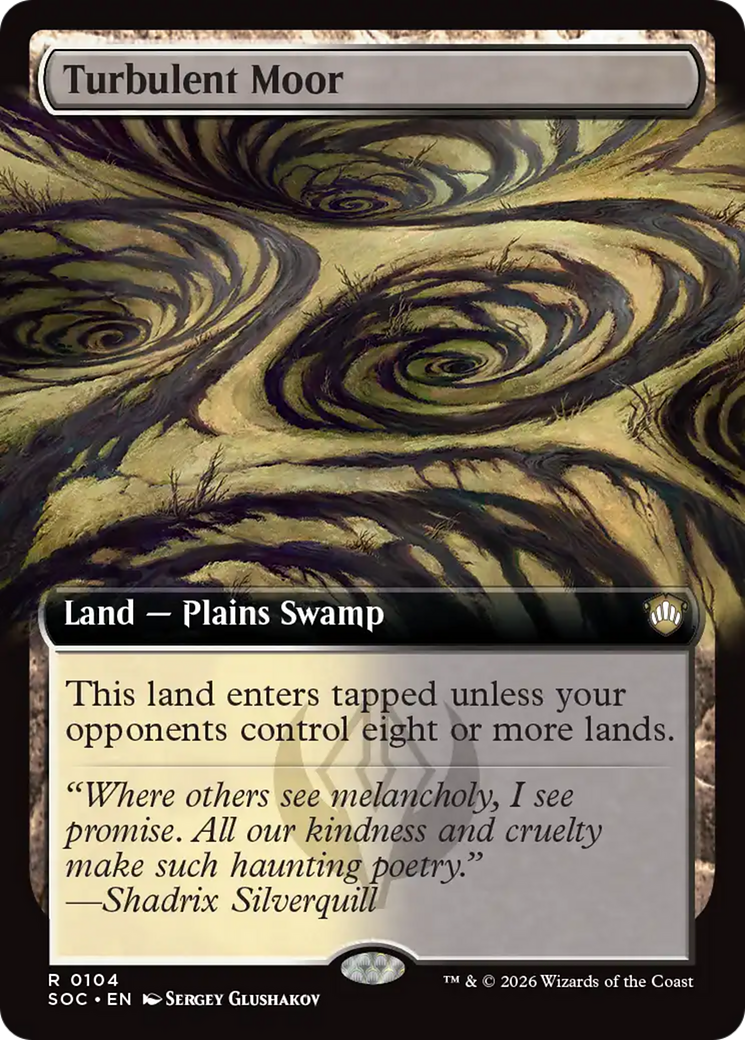 Turbulent Moor (Extended Art) [Secrets of Strixhaven Commander] [Foil]