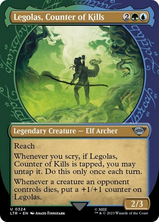 Legolas, Counter of Kills (Showcase Ring Frame) [The Lord of the Rings: Tales of Middle-Earth] [Foil]