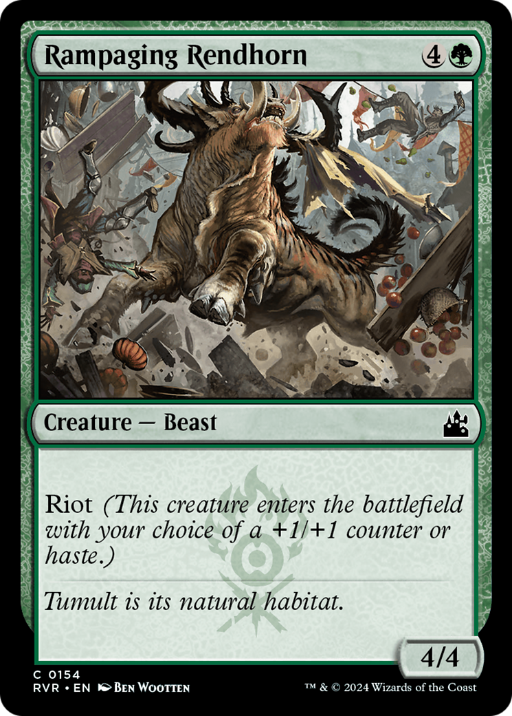 Rampaging Rendhorn [Ravnica Remastered] [Foil]