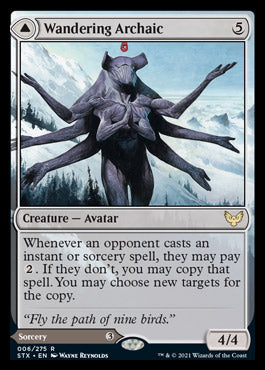 Wandering Archaic // Explore the Vastlands [Strixhaven: School of Mages] [Foil]
