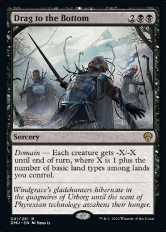 Drag to the Bottom [Dominaria United] [Foil]