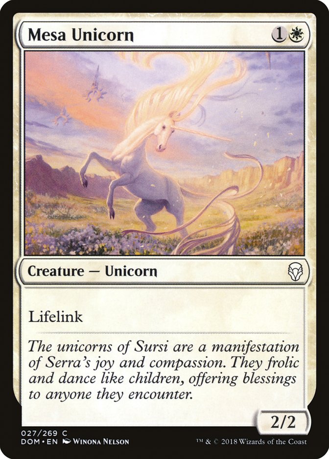 Mesa Unicorn [Dominaria] [Foil]