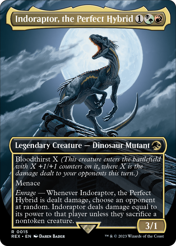 Indoraptor, the Perfect Hybrid (Borderless) [Jurassic World Collection] [Foil]