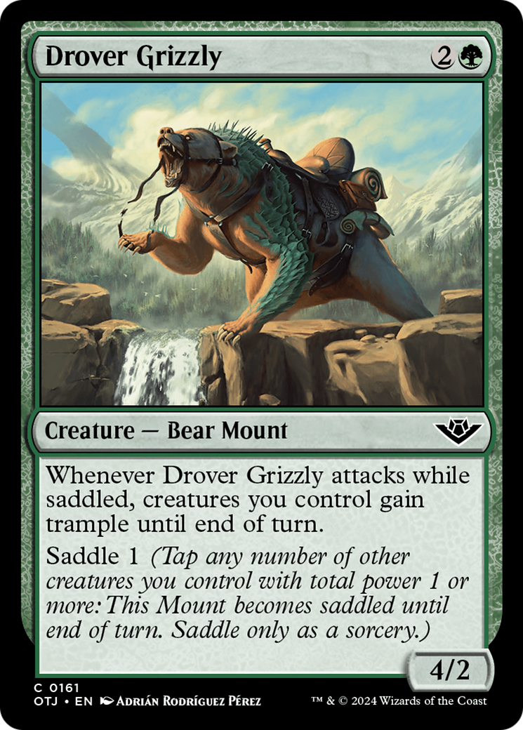 Drover Grizzly [Outlaws of Thunder Junction] [Foil]