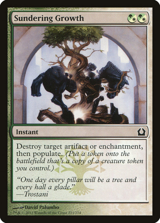 Sundering Growth [Return to Ravnica] [Foil]