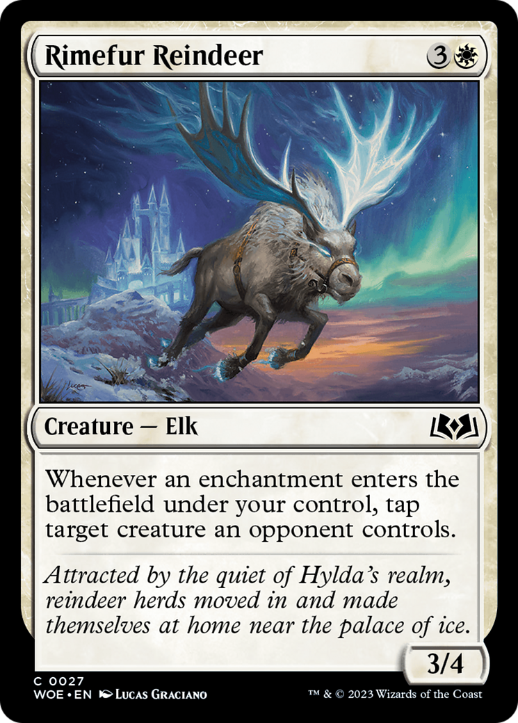 Rimefur Reindeer [Wilds of Eldraine] [Foil]