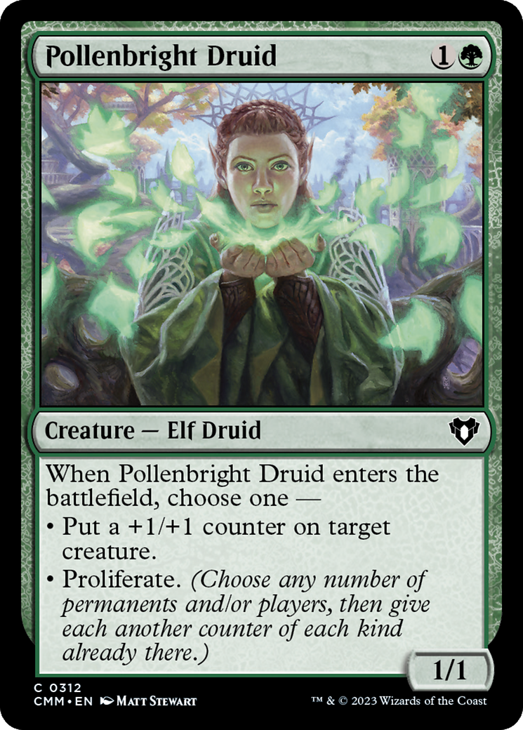 Pollenbright Druid [Commander Masters] [Foil]
