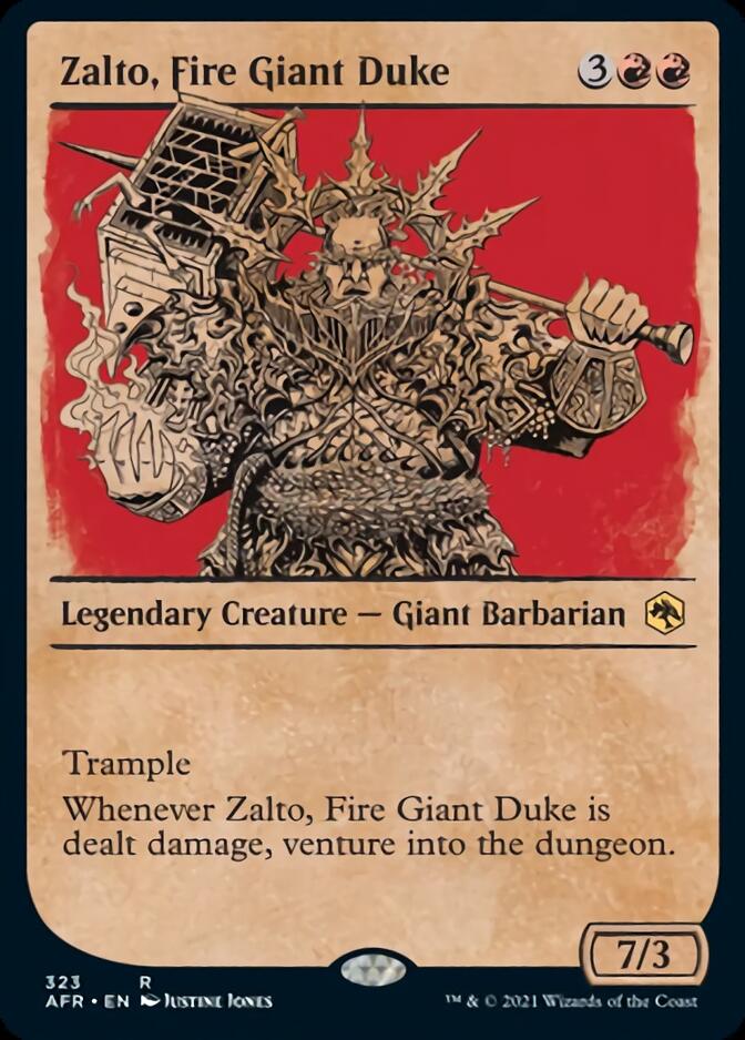 Zalto, Fire Giant Duke (Showcase) [Dungeons & Dragons: Adventures in the Forgotten Realms] [Foil]