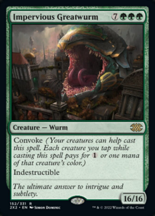 Impervious Greatwurm [Double Masters 2022] [Foil]