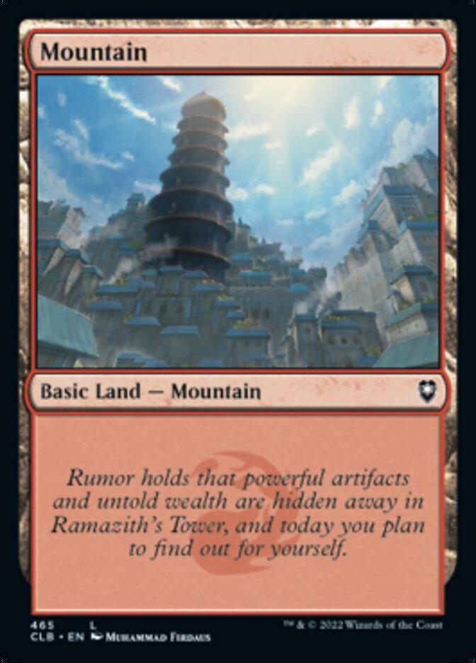 Mountain (465) [Commander Legends: Battle for Baldur's Gate] [Foil]