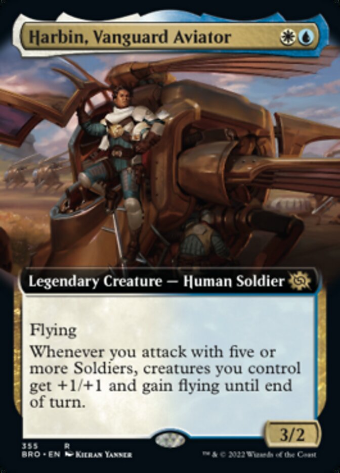 Harbin, Vanguard Aviator (Extended Art) [The Brothers' War] [Foil]