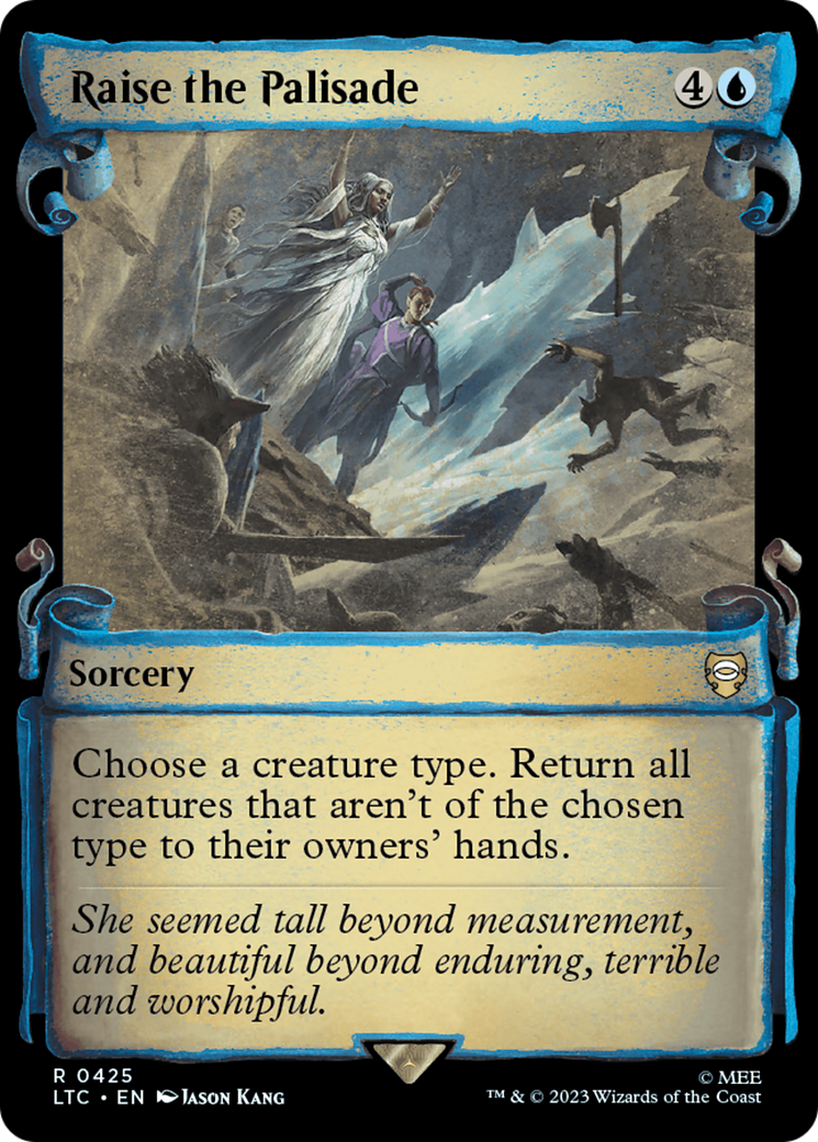Raise the Palisade [The Lord of the Rings: Tales of Middle-Earth Commander Showcase Scrolls] [Foil]