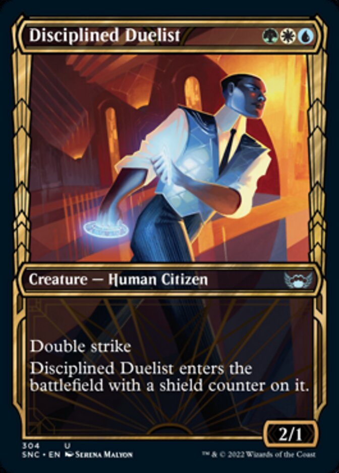 Disciplined Duelist (Showcase Golden Age) [Streets of New Capenna] [Foil]