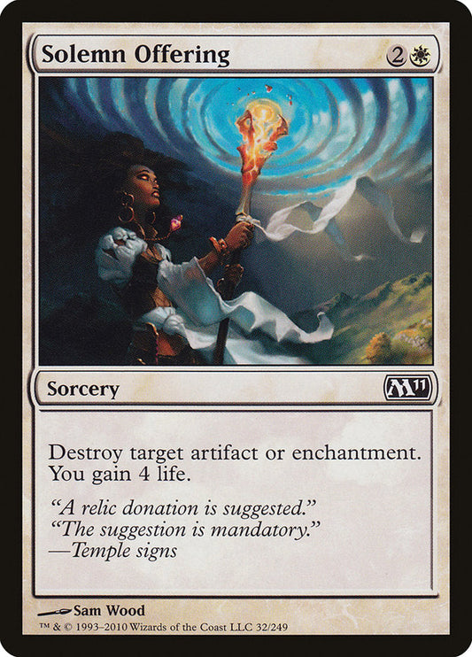 Solemn Offering [Core Set 2011] [Foil]