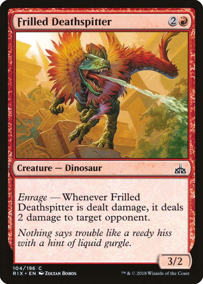 Frilled Deathspitter [Rivals of Ixalan] [Foil]