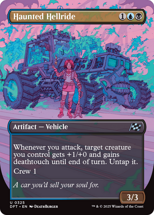 Haunted Hellride (Borderless) [Aetherdrift] [Foil]