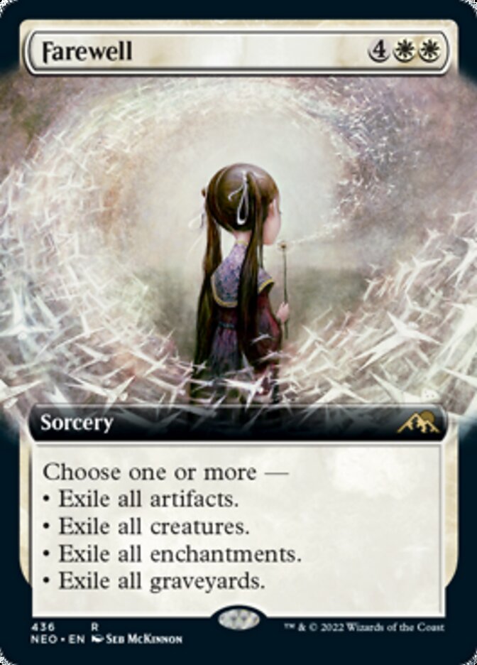 Farewell (Extended Art) [Kamigawa: Neon Dynasty] [Foil]