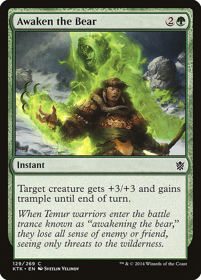 Awaken the Bear [Khans of Tarkir] [Foil]