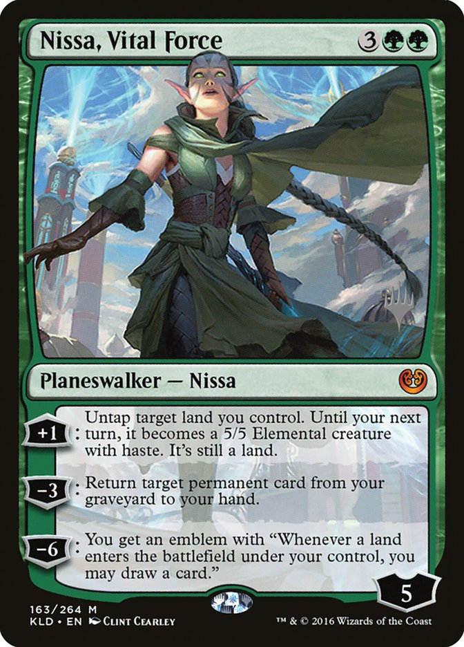 Nissa, Vital Force (Promo Pack) [Kaladesh Promos] [Foil]