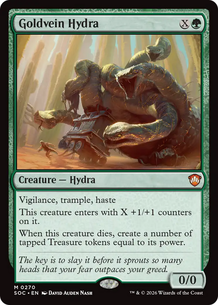 Goldvein Hydra [Secrets of Strixhaven Commander] [Foil]