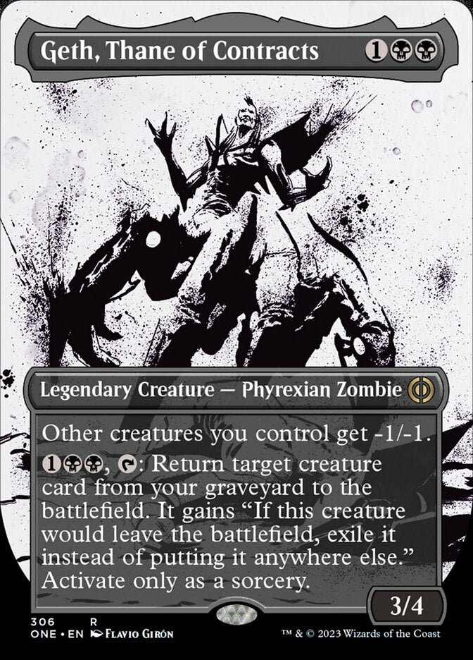 Geth, Thane of Contracts (Borderless Ichor) [Phyrexia: All Will Be One] [Foil]