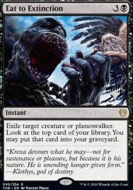 Eat to Extinction (Promo Pack) [Theros Beyond Death Promos] [Foil]