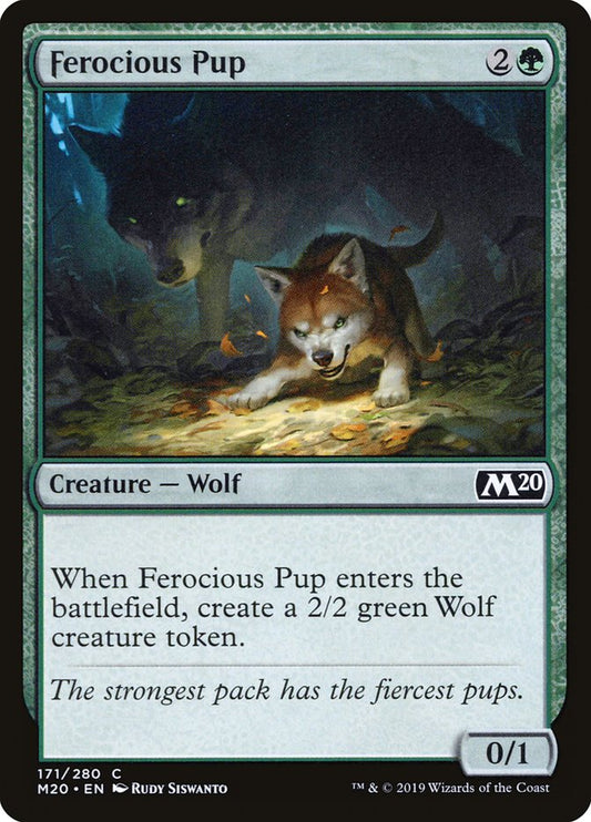 Ferocious Pup [Core Set 2020] [Foil]