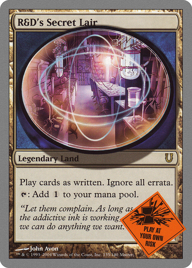 R&D's Secret Lair [Unhinged] [Foil]