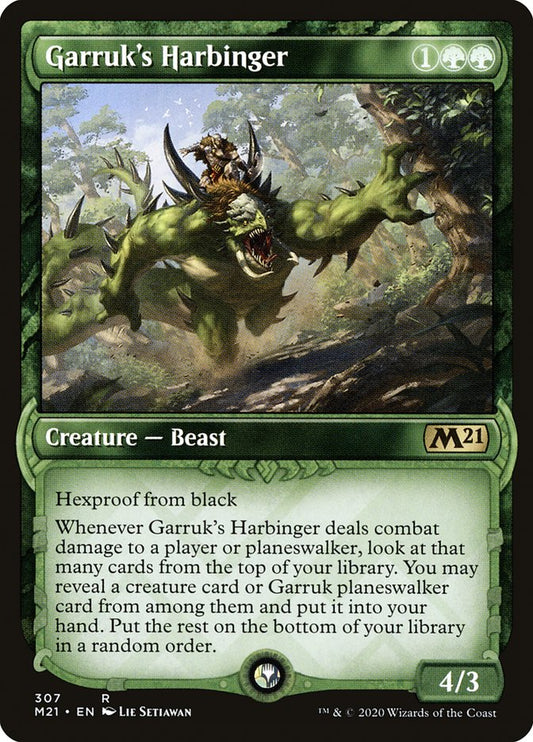 Garruk's Harbinger (Showcase) [Core Set 2021] [Foil]